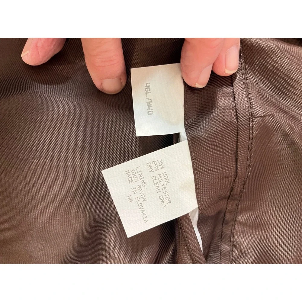 Kilburne and Finch Suit Jacket Mens 46L Olive Green Excellent Wool Blend‎ Blazer